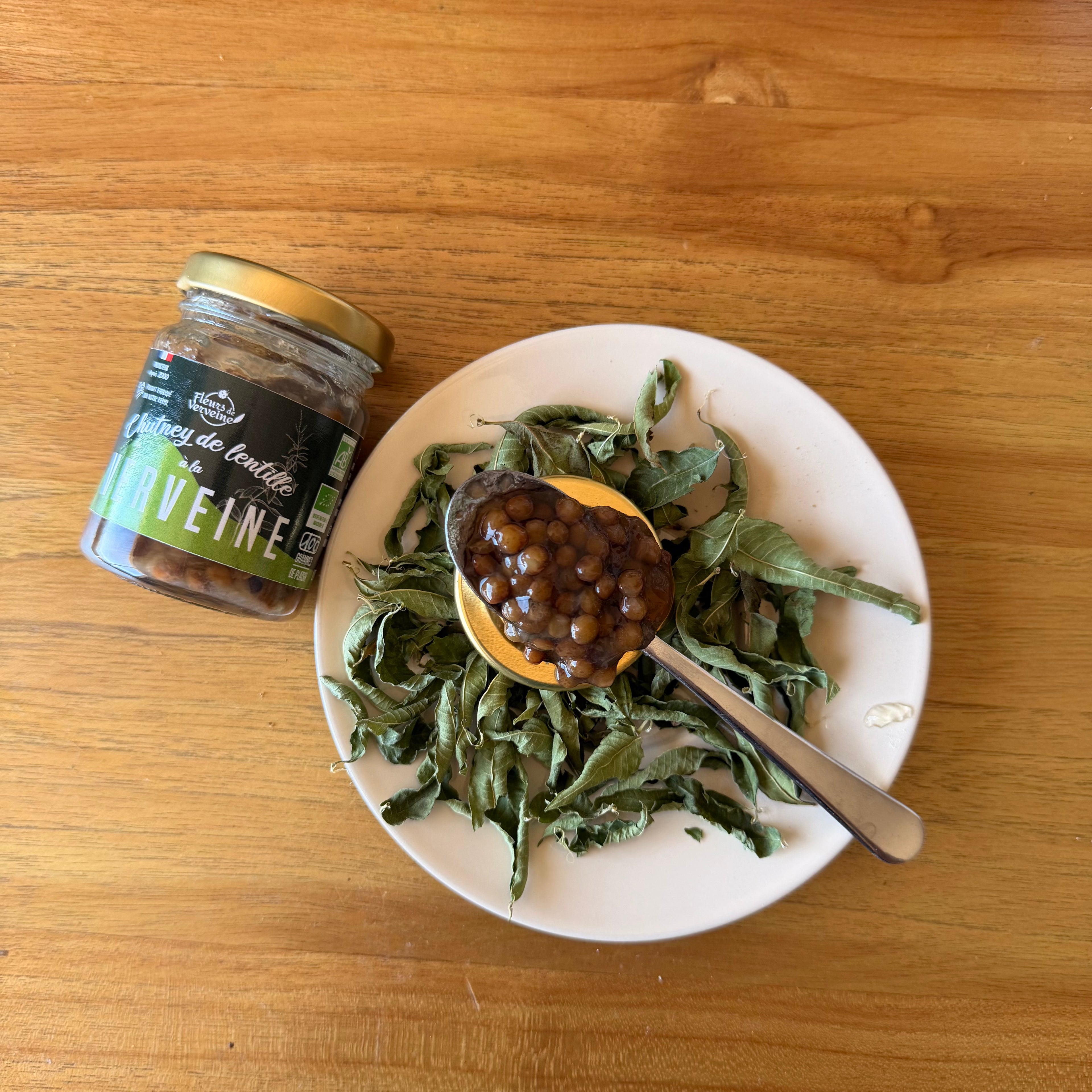 Chutney de lentilles à la verveine